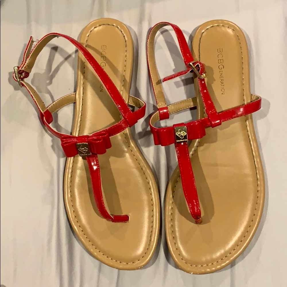 Red BCBG Sandals